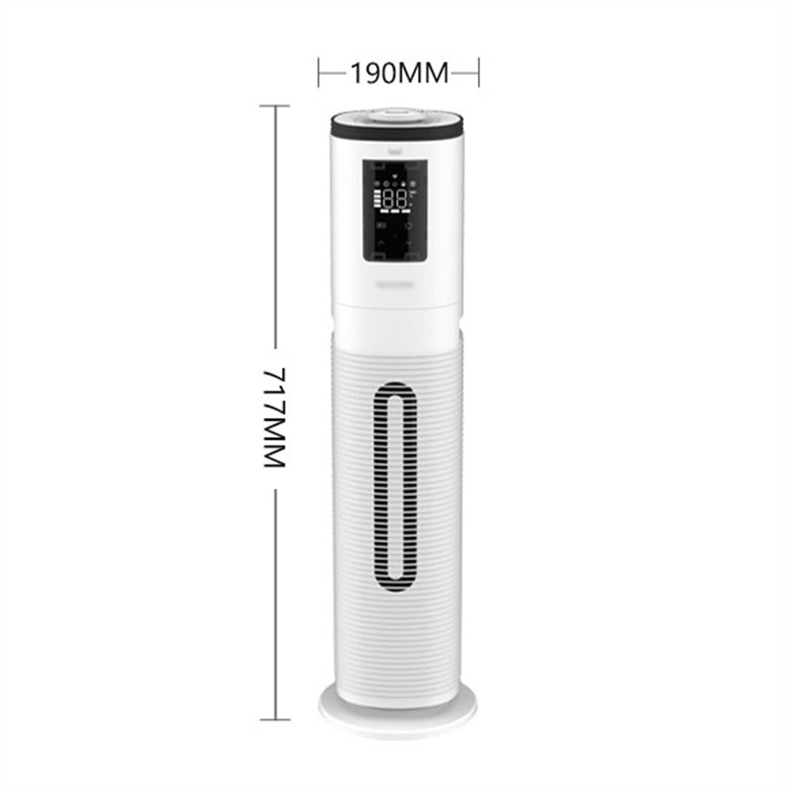 Umidificatore Ambiente Umidificatore da pavimento Umidificatore silenzioso for camera da letto domestica - Umidità costante intelligente e spegnimento automatico, 8 litri Domestico Umidificatore