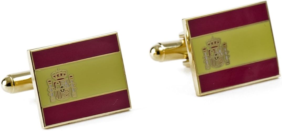 Spanish Flag Cufflinks Cuff Links Jewelry