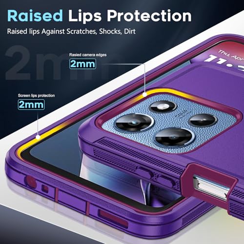 Coque Moto G 2025 LeYi robuste de qualité militaire antichoc durable - 4
