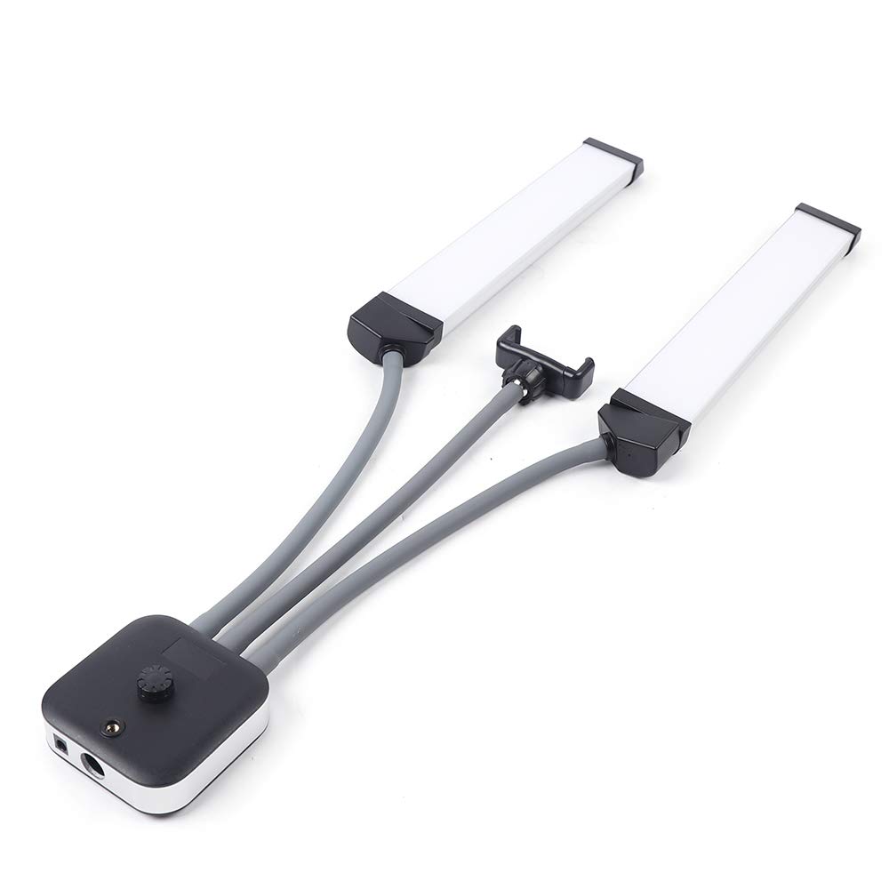 USB Wimpernverlängerung Lampe Arbeitsplatzleuchte LED w/Handyhalter 224 LEDS Arbeitsplatzleuchte Schreibtischleuchte Beleuchtung USB mit Handyhalter