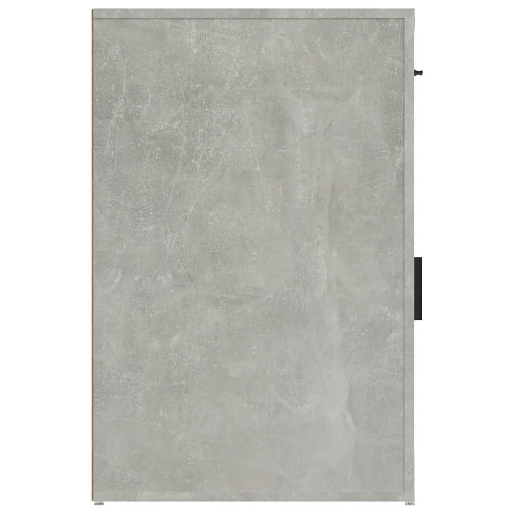 Szafka biurowa, kolor betonowy, szary, 40 x 49 x 75 cm, materiał drewnopochodny, z 1 szufladą i 1 półką do przechowywania i organizacji