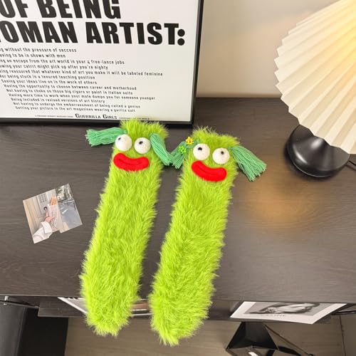 Image of TFTSR Crazy Funny Fuzzy Silly Socks for Kids Women,Girls Fluffy Slipper Novelty Fun Socks,Boy Men Cute Cozy Soft Animal Socks