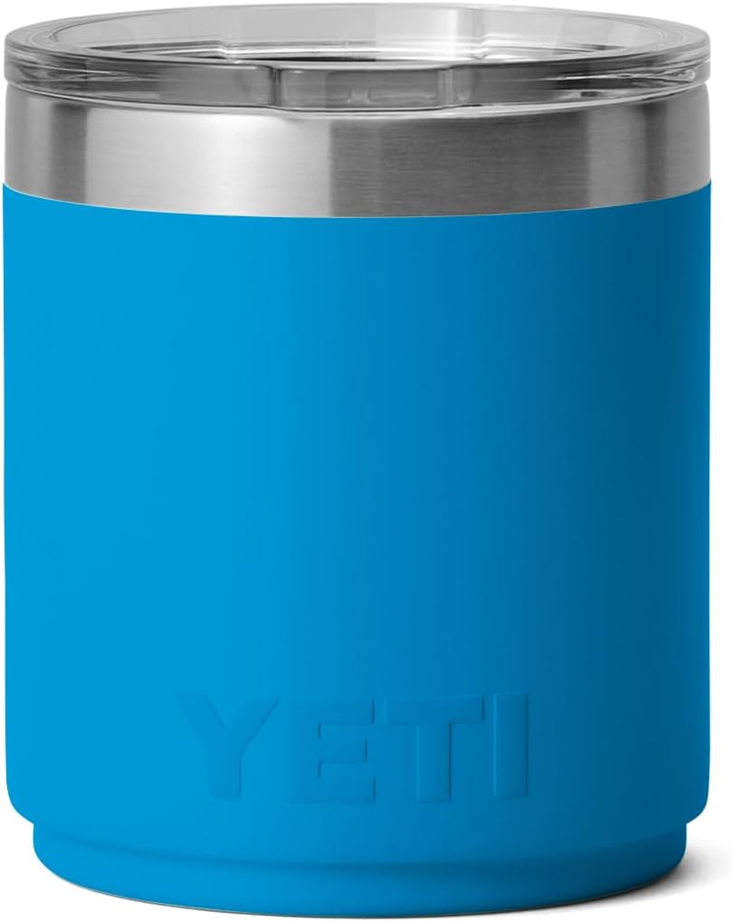 YETI Rambler 10 oz Stackable Lowball 2.0, Vacuum Insulated, Stainless Steel with MagSlider Lid, Big Wave Blue - Image 6