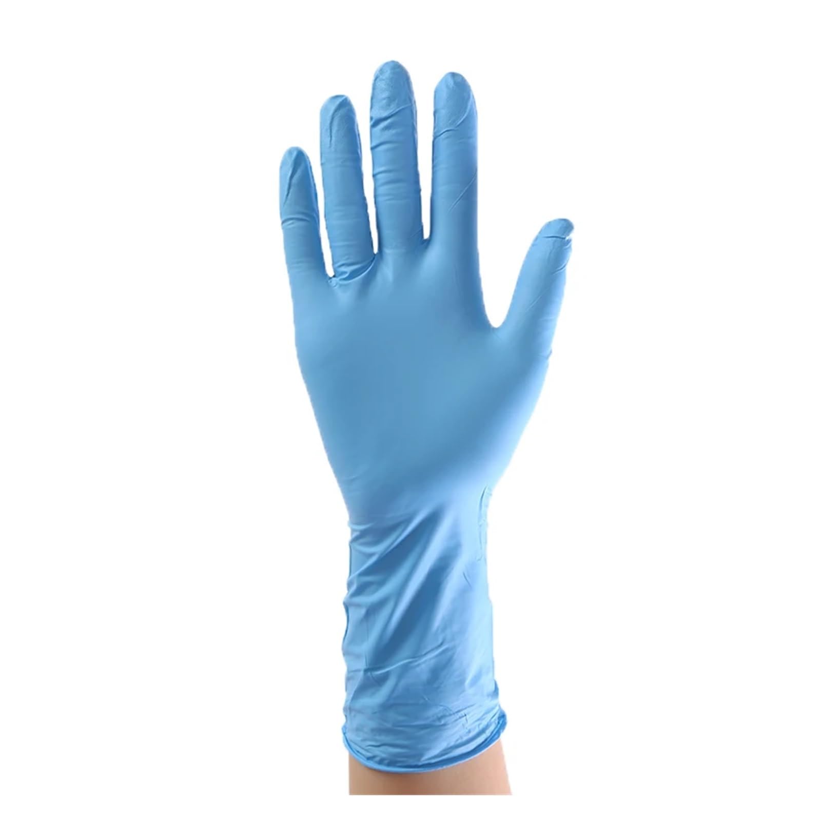 Guanti Cucina 10 paia/pacco Manica Lunga Guanti di Gomma Blu Pulizia Ristorazione Cibo Guanti in Nitrile da 12 pollici Guanti Spessi da 12 pollici(WHITE)