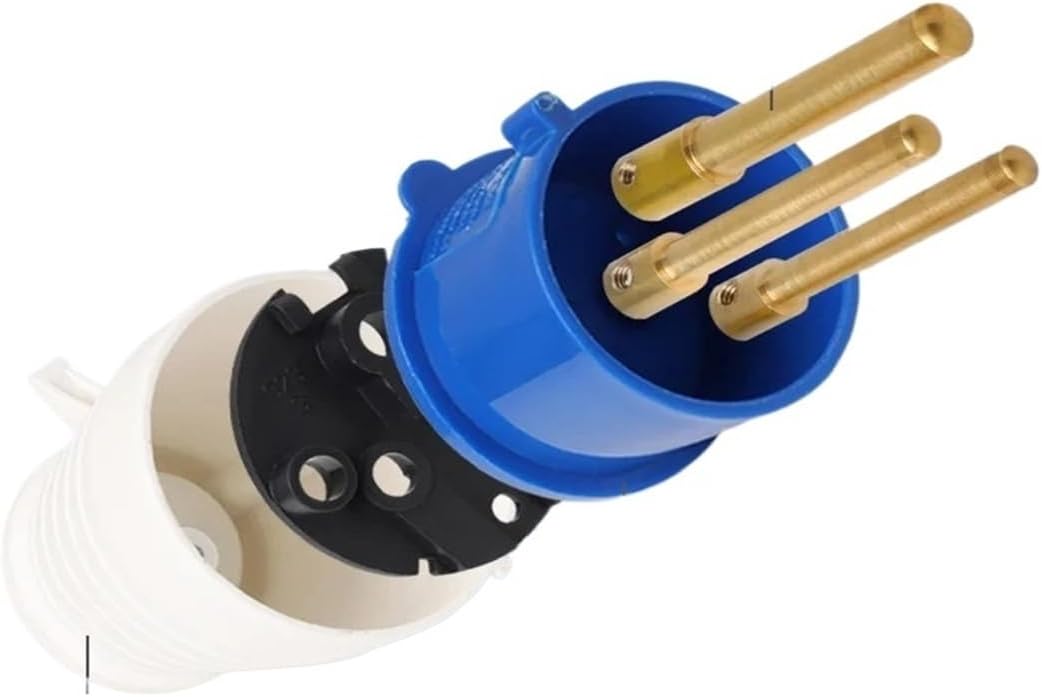 3P/4P/5-pin industrial connector male and female 16 holes 32A wall socket panel 220V/380V(16A,4PIN_PLUG)