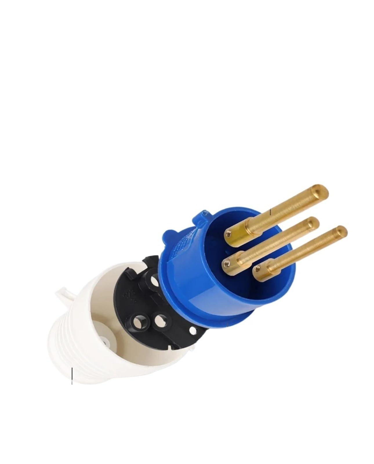 Conector industrial de 3 pines, 4 pines y 5 pines, macho y hembra, 16 orificios, 32 A, panel de toma de pared, 220 V/380 V(32A,4Pin,Plug)