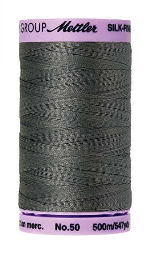 Hilo Mettler Silk-Finish Algodón 547 yd 500 m Old Tin miniatura 1