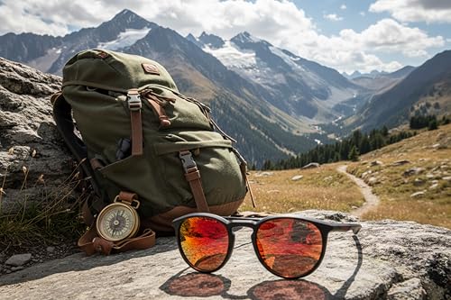Image of O'NEILL CLOUDBREAK 2.0 Retro Round Polarized Sunglasses for Men and Women, UV400 Protection, 50 mm