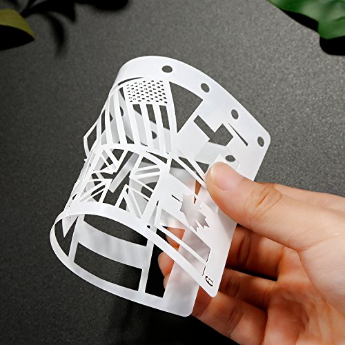 12 Pieces Drawing Loose Leaf Stencils Scale Template Sets Journal Diary Notebook 8-Ring Paper Inserts For Painting Card Craft Projects And Scrapbooking Diy Albums (Style 1) #TOP3