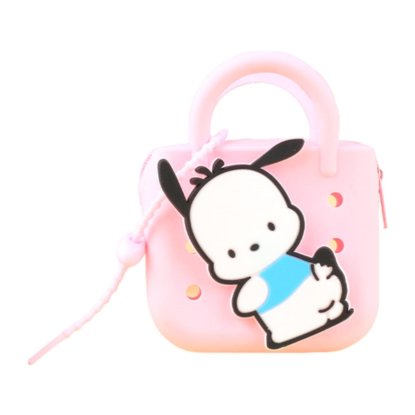 Mini Handbag Family's Washable Cartoon Present for s Little Purse Pink-image-9