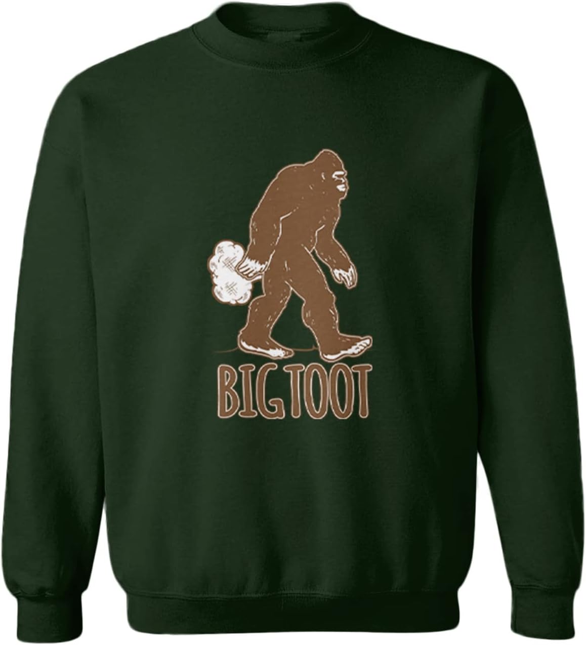 Tcombo Big Toot - Big Foot Sasquatch Fart Funny Toddler Fleece Crewneck Sweater