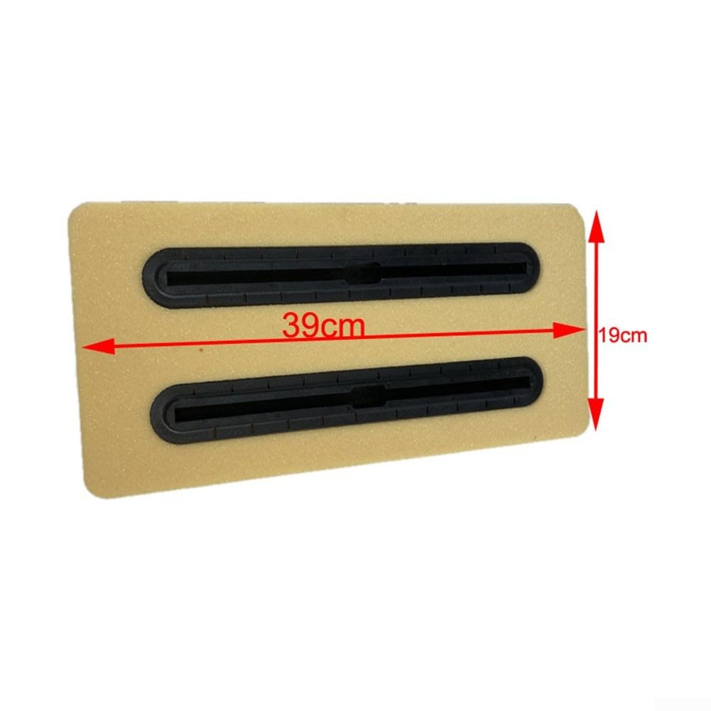 PVC Hydrofoil Montageset 2 Tracks Robust(Black)
