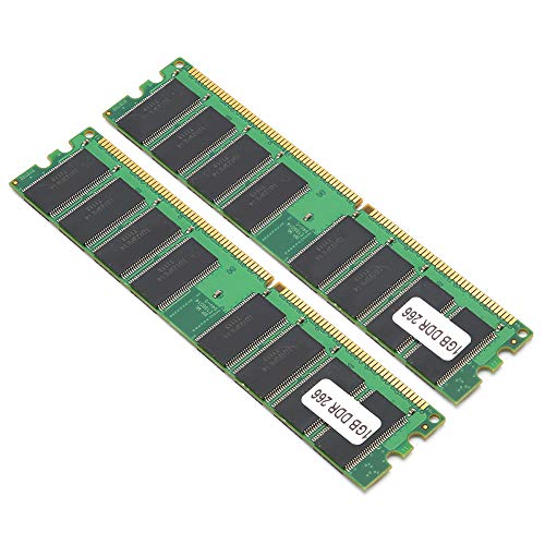 Mémoire DDR 1 Go PC-2100 de bureau double face pour optimiser votre ancien ordinateur (2 pièces)