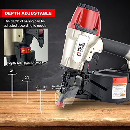 CREWTOWER CN565B Coil Siding Nailer