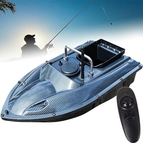 Bateau appat de peche bleu étanche avec télécommande longue portée - 2
