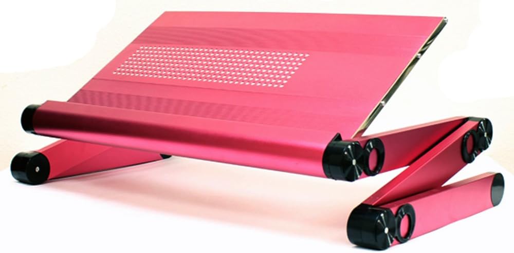 Premium Aluminum 360' Portable Foldinig Laptop Desk (Notebook Computer) K6 Pink