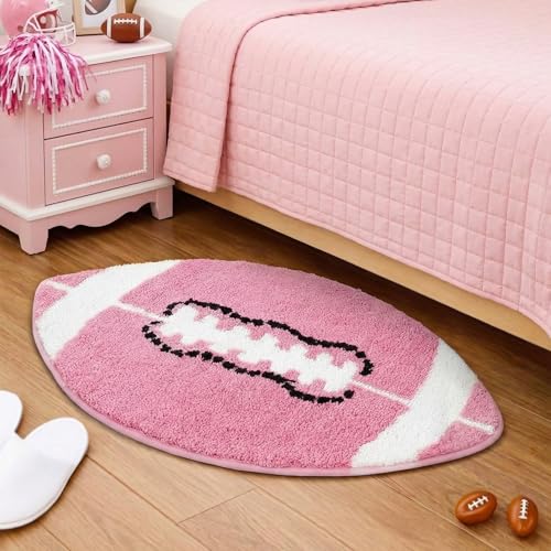 Tapete deportivo rosa para baño 80x49 cm Lyrow miniatura 1
