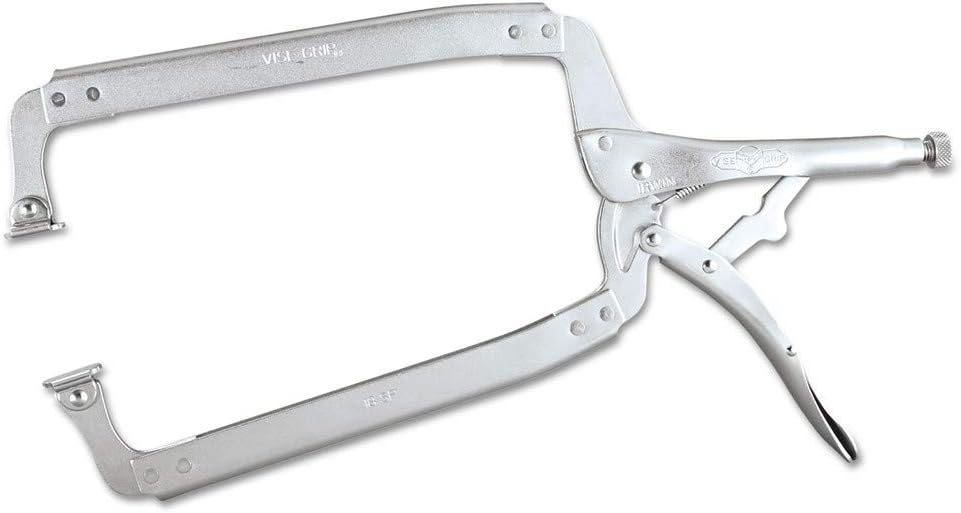 Irwin Tools 22 Original Vise Grip Locking C-Clamp with Swivel Pad Tip, 18"