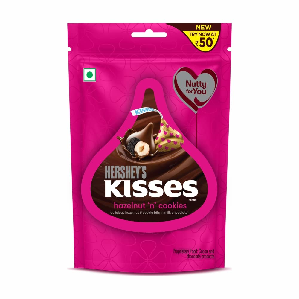 HERSHEYS Kisses Hazelnut N Cookies 33.6G Pack Of 6 (B0BB85YSKJ) Amazon Price History, Amazon Price Tracker