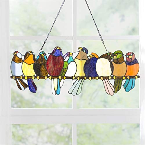 Cardinal Bird Gebrandschilderd Glas Ornament Epoxy Crafts Home Window Decoratie Hangende Ornament Windgong Opknoping… - Image 3