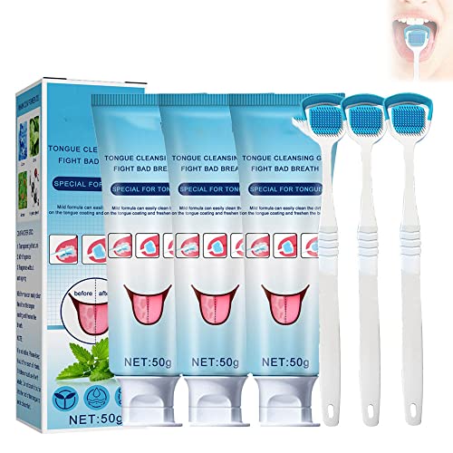 ۃN[jOQ ۏ L hȂ QATongue Cleaning GelAN[i[ 㖁 WF uV p LPA n~KL  50g (3)