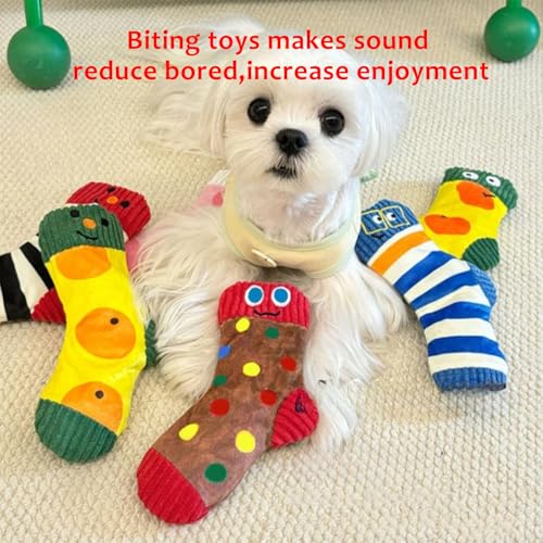 Juguete mordible sonoro para perros pequeños y medianos miniatura 3