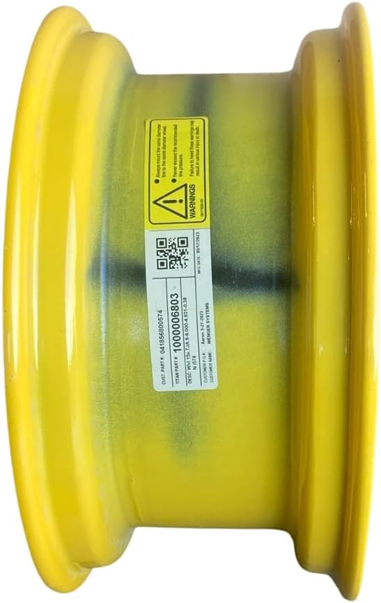 27X8.50-15 6-lug Rim for New Holland-15X7X6 TITAN EW USA Skid Steer Wheel/Rim for Case, NewHolland & more -6 bolt, fits 27X8.50-15 Tires