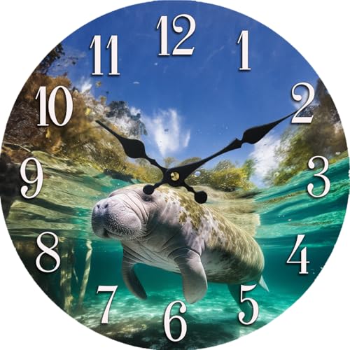Reloj de Pared Analógico Redondo 13 Pulgadas Tropical miniatura 1