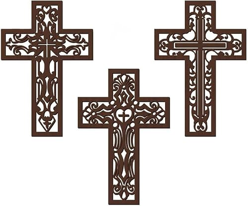 TTPSRY Murales Décoratives Sculptées Ornement Religieux Bois Artisanal Décoration Murale Catholique Traditionnelle