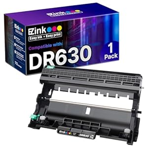 E-Z Ink Unidad de tambor compatible (no tóner) de repuesto para Brother DR630 DR 630 compatible con HL-L2300D HL-L2320D HL-L2340DW HL-L2360DW HL-L2380DW MFC-L2740DW MFC-L2700DW DCP-L2540DW (1) Paquete