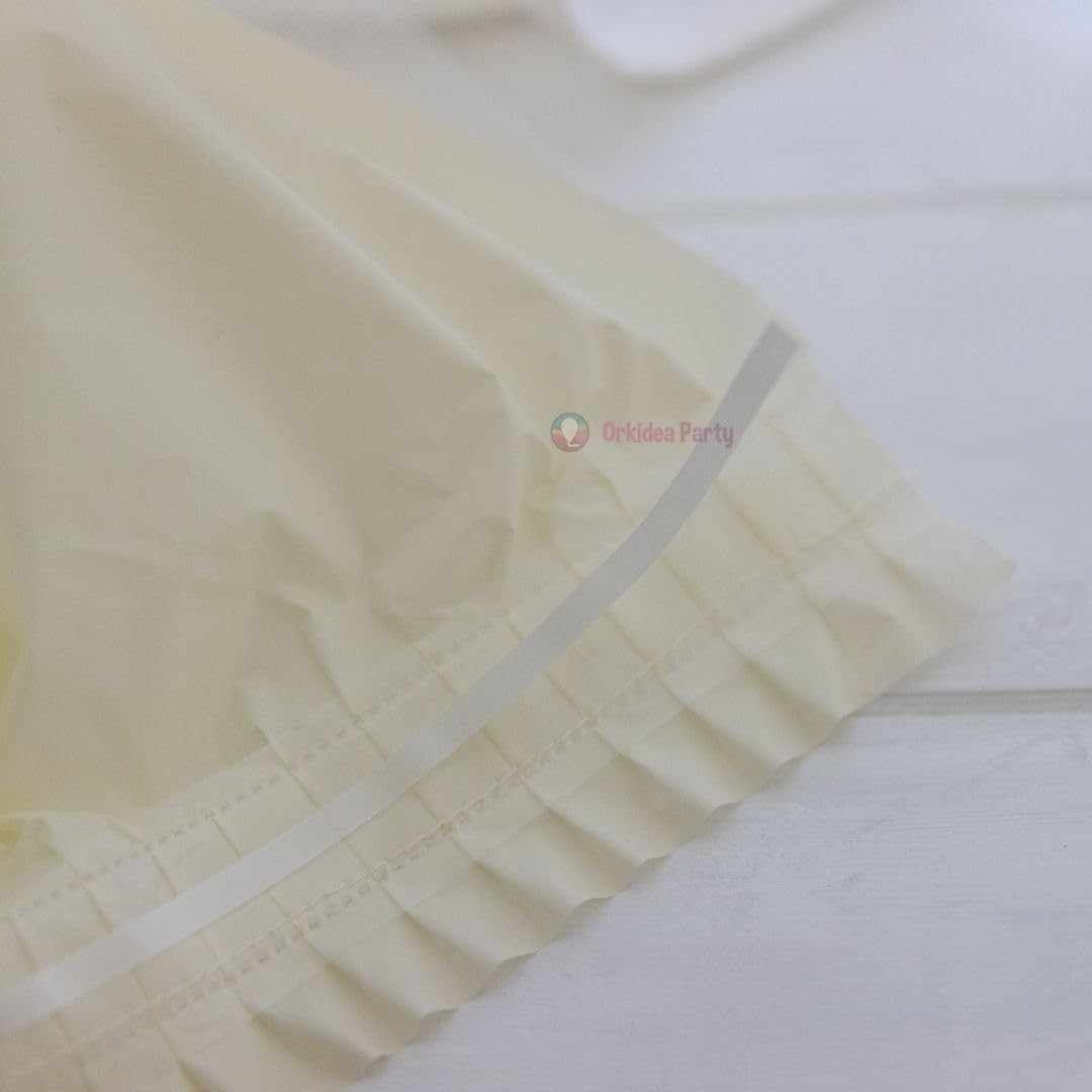 ORKIDEA Party Table Skirt with Tulle - Made in Italy - Size: 71x420 cm (Panel) - Image 3