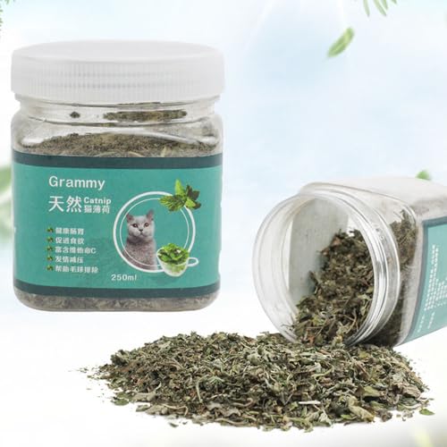 ANYUAN Catnip Natural Catnip for Cats Used As a Snack or To Fill Cat Toys Catnip That Can Clean the Mouth Dry and Sealed Easy to Store (250 ml)