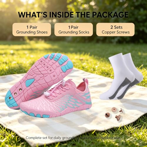 Image of Grounding Barefoot Shoes with Copper , Effective Full-Chain Grounding