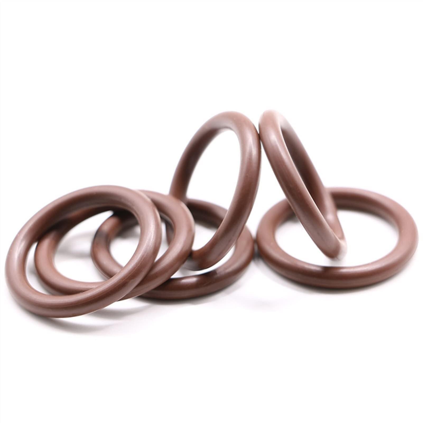 Joint d'étanchéité en Silicone, pièces de quincaillerie, diamètre extérieur 2.3mm, rondelle en caoutchouc étanche, joint torique, 5 pièces,Matériau Fiable