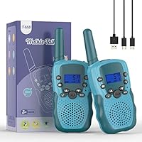 Bakoherp Walkie Talkie Kinder ab 3-12 Jahre, Aufladbar mit 8 Kanäle, Funkgerät Wiederaufladbar mit LED Taschenlampe, VOX Funktion, Klare Stimme für Abenteuer, Camping, Wandern