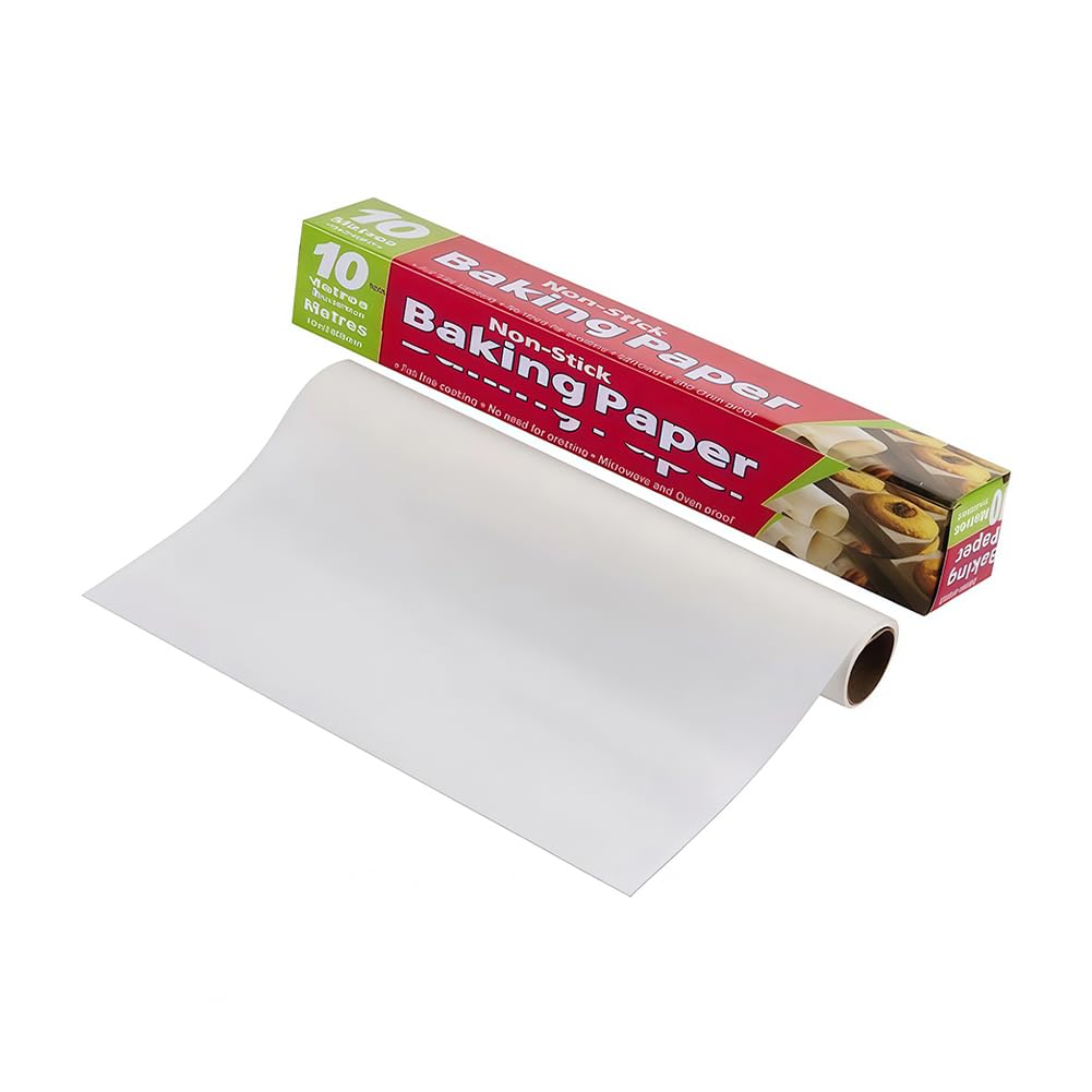 Non - Stick Compostable Parchment Paper Roll 11.8"×32.8ft(30cm×10m) Bakery Paper for Oven Baking & Cooking