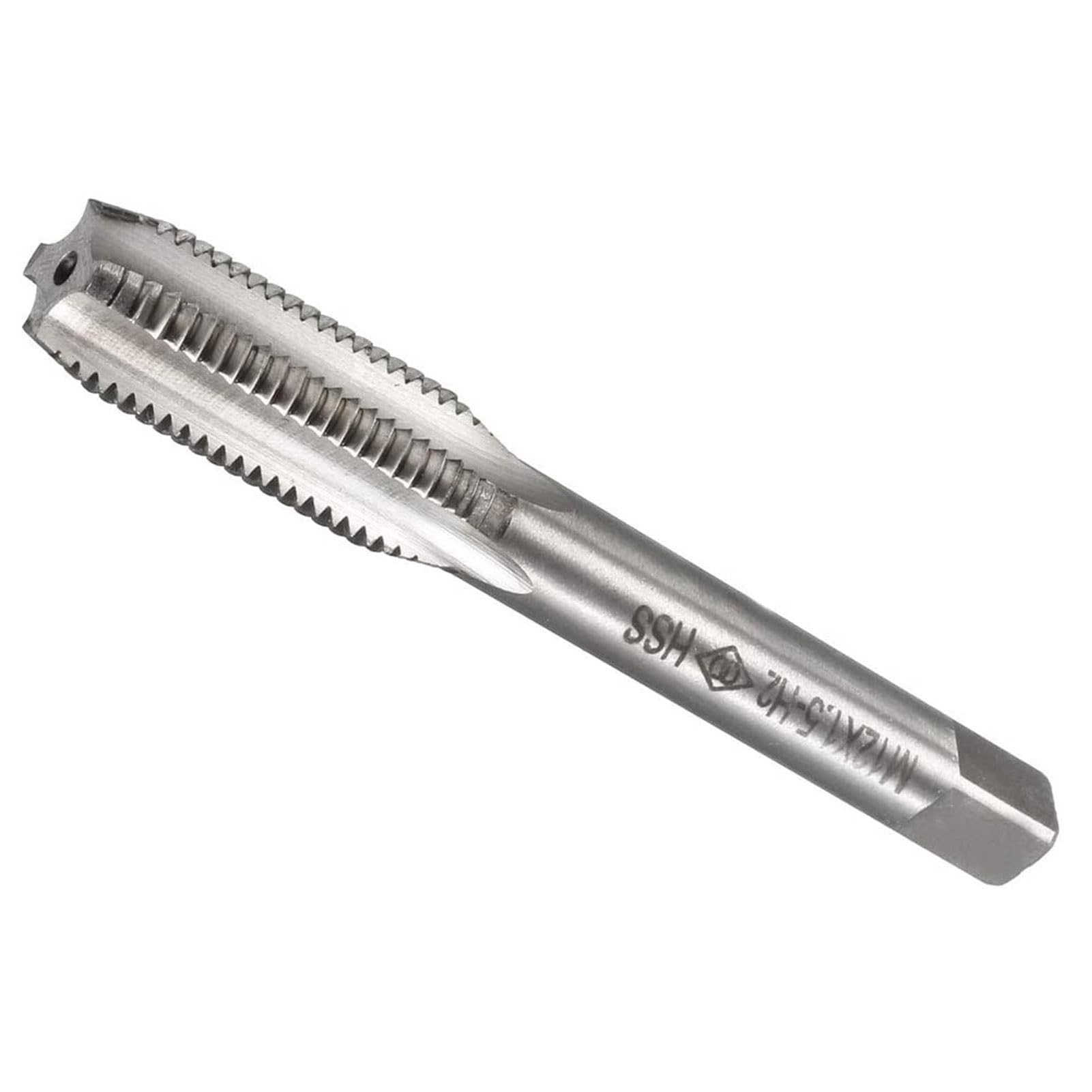 MACHSWON Metric Machine Tap for Drilling Tapping Cutting on Soft Metal Aluminum Plate and Iron H2 3 Flutes HSS Screw Tapping Threading Machinist Repair DIY Tool M12 x 1.5 mm 1PCS