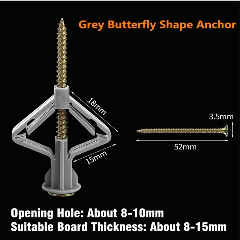 Viti Di Ancoraggio A Parete Autoperforanti Aggiornate Da 50 Pezzi Ancoraggio Per Cartongesso Premium E Set Di Viti Per Una Facile Applicazione - Foto 5