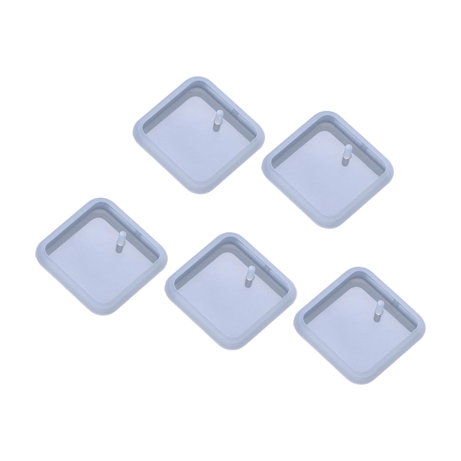 CAZSTYK of 5 Silicone Pendant Keychain for Jewelry Making Craft Projects Silicone Craft