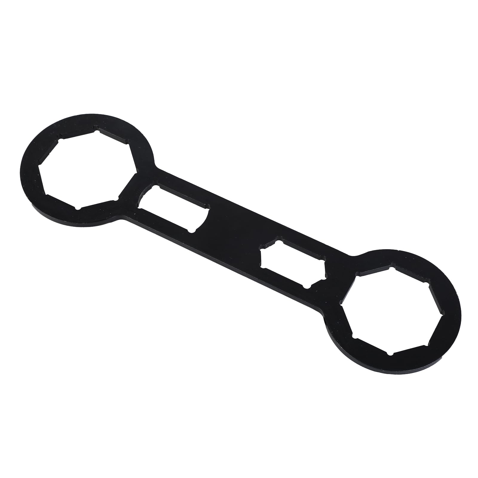 Hoolrzi D Ouble Chamber Motorcycle Fork Caps Wrench For 49Mm 50Mm 46Mm Motorcycle 8Point Show Mx Forks Caps High Urability Tool Motorcycle Fork Wrench