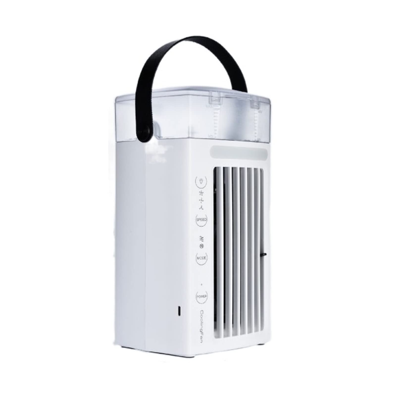 Mini Air Conditioner Fan USB Cooling Small Cooler Portable Spray Desktop Type Airflow Comfort Refreshing Breeze