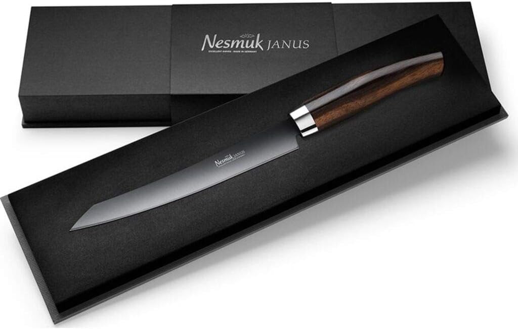 Janus Niobium Steel Slicer 160 MM - Makassar Ebony