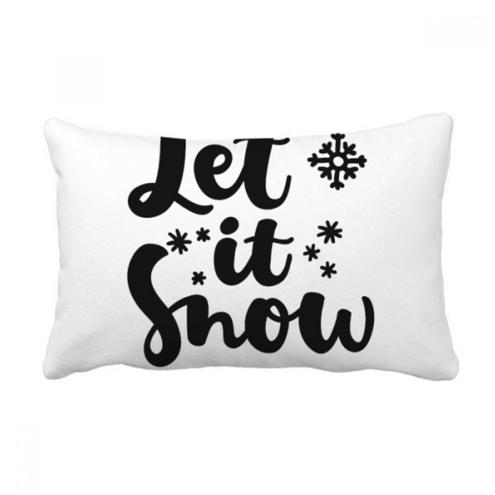 Coussin lombaire Let It Snow pour soulager le dos sur le canapé