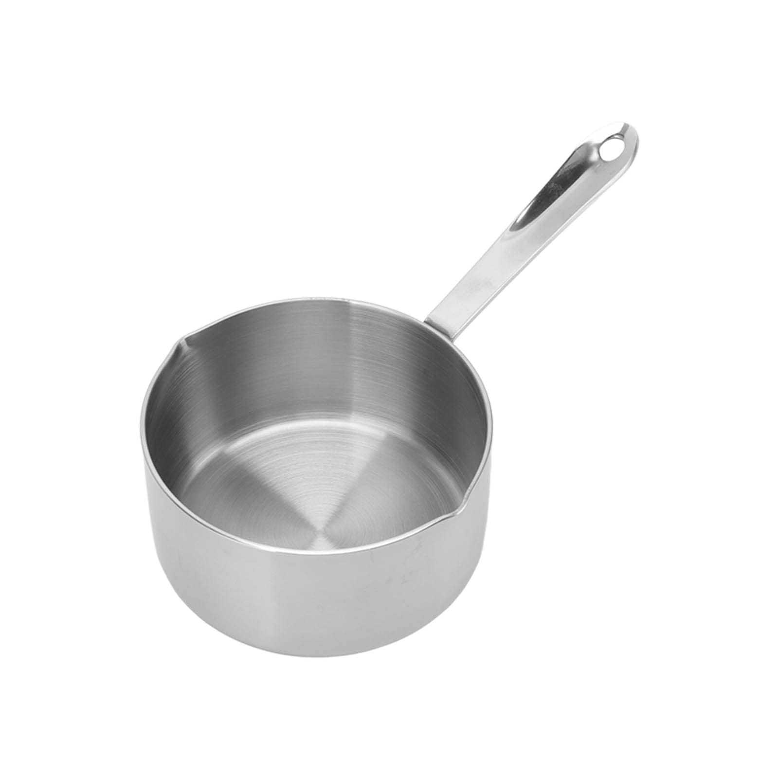 Pot Lait Acier Inoxydable Pot Chauffe-Beurre OVNSHVN 350ml En Acier Inoxydable - Cafetière Turque Avec Bec Verseur Pour Lait, Thé Et Chocolat
