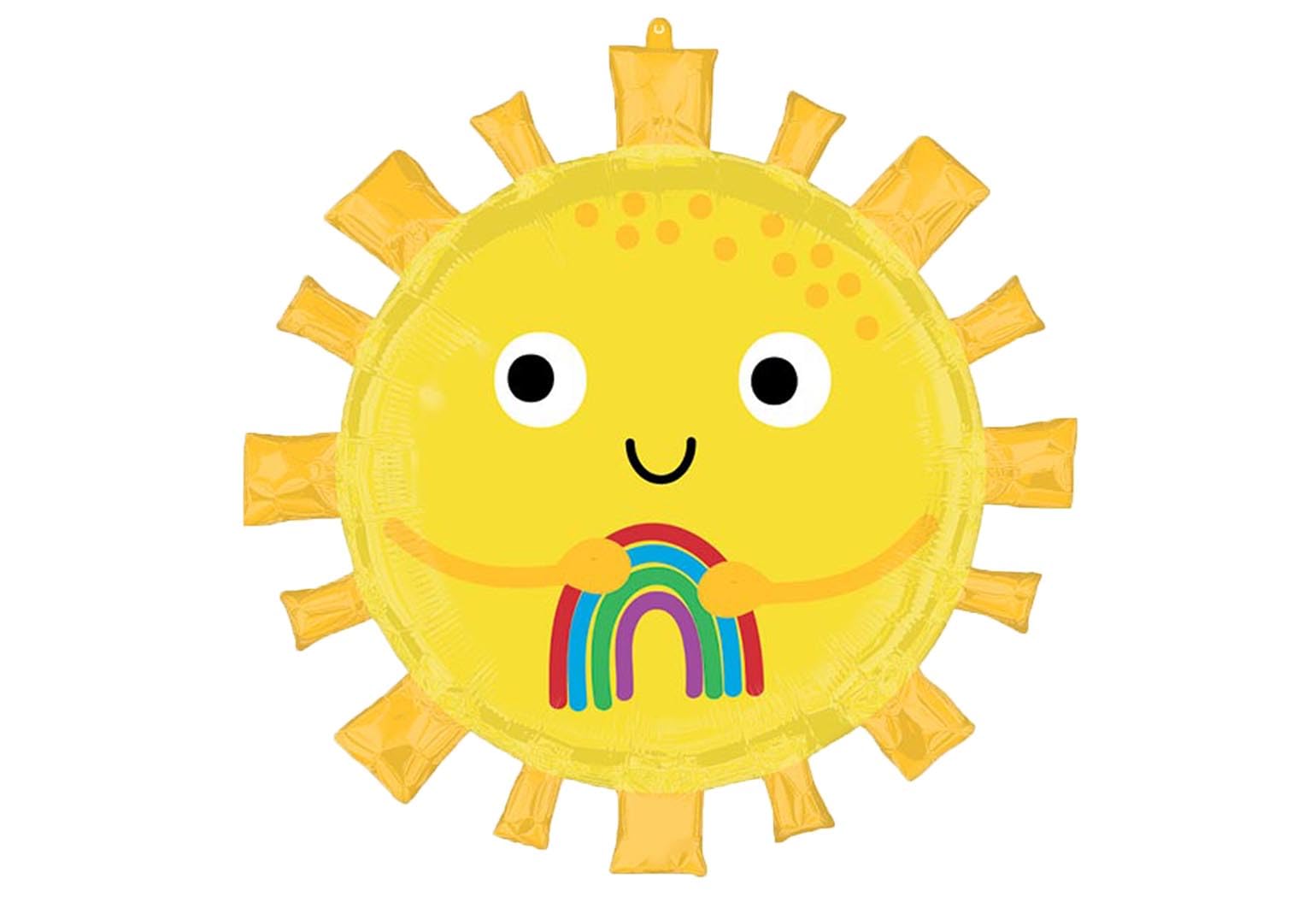 Adorable Happy Sun Rainbow 28" Foil Party Balloon