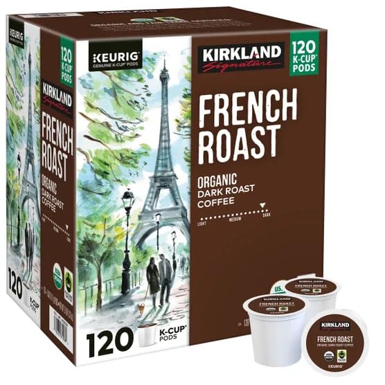 Kirkland Signature Coffee Organic French Roast K-Cup Pod, 120 Count image 4