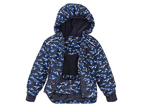 Crivit Pro 98/104 - Chaqueta de nieve con capucha para niño, color azul, Impresión Allover Azul