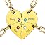 Heart Set of 4-Gold & Birthstone