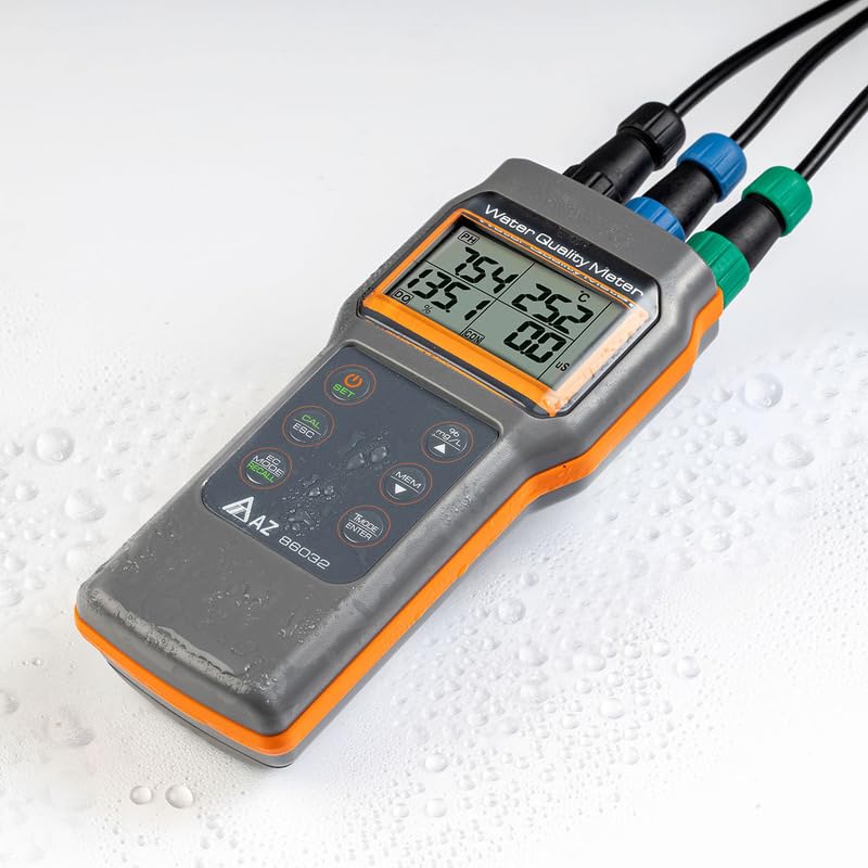 AZ86032 IP67 wodoodporny miernik wody kombi optyczny tester tlenu rozpuszczonego miernik pH miernik przewodności TDS miernik zasolenia wieloparametrowy miernik jakości wody