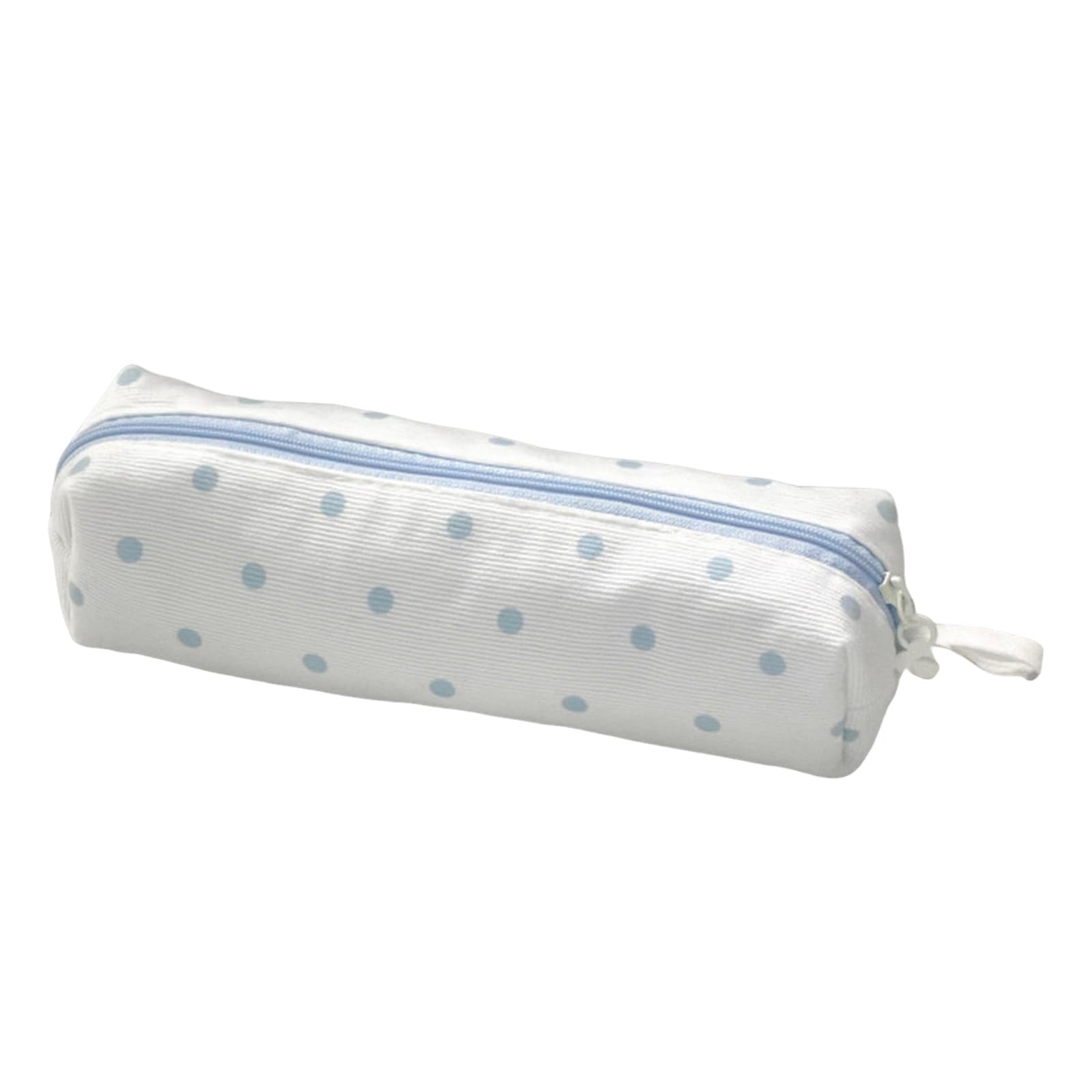 Y2K Polka Dot Pencil Case with Handle, Cute Stationery Organiser Pouch for Women & Girls, Portable Makeup Bag for School, Office or Travel